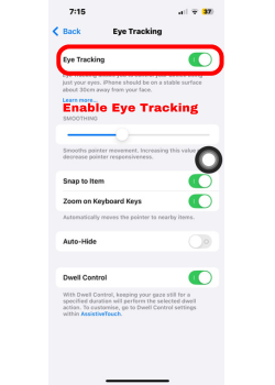 Enable Eye Tracking
