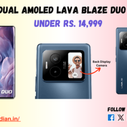 Dual AMOLED Lava Blaze Duo 5G at ₹14,999